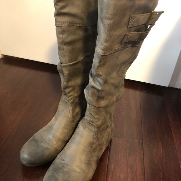 White Mountain Shoes - Cliffs by White Mountain Wide Calf Boots Size 8.5